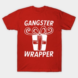 Gangster Wrapper (Rapper) Christmas Bow Gift T-Shirt